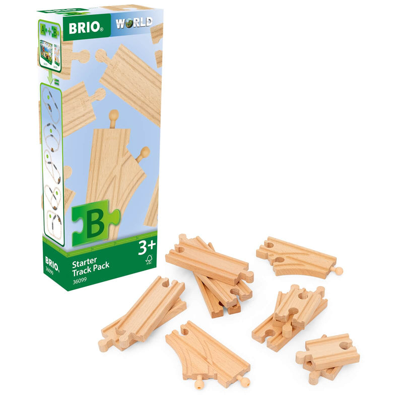 track pack for Brio including wooden pieces
