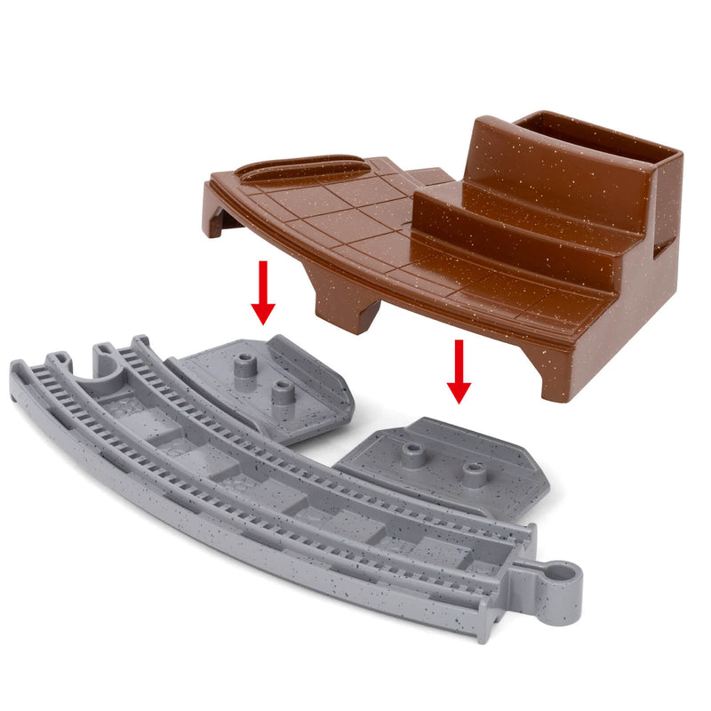 function of the brio toy train platform accessory