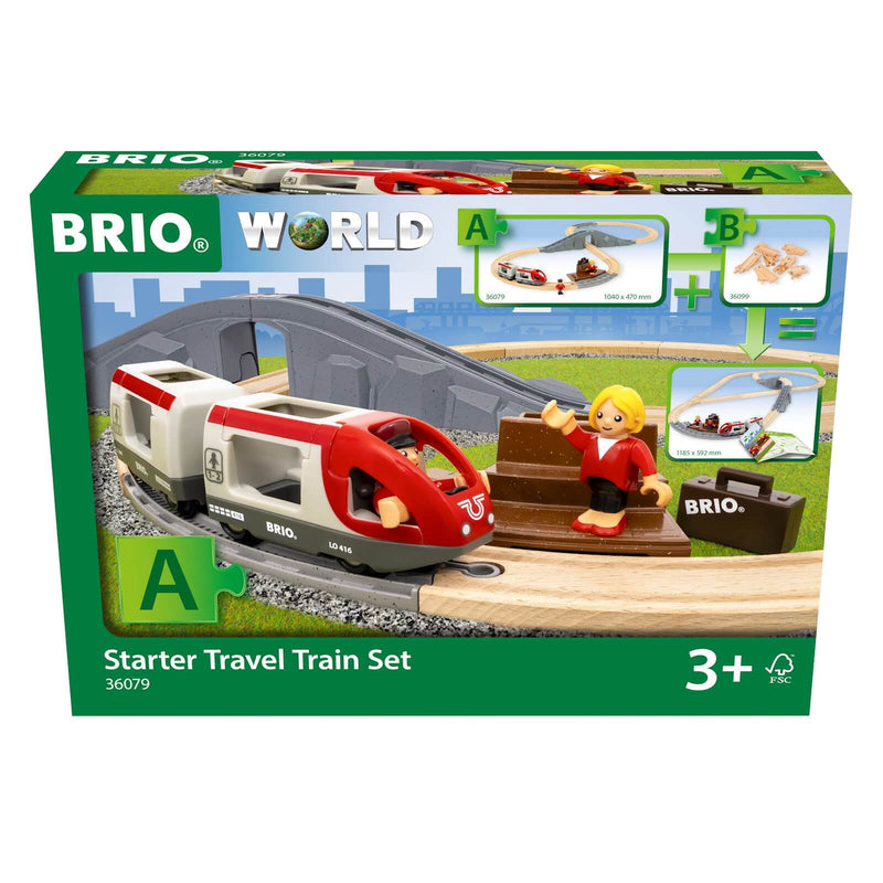 Box image of the Brio Travel Train Set