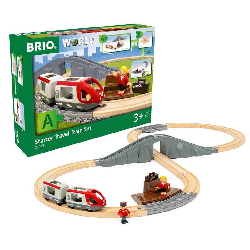 Brio wooden train set with product box