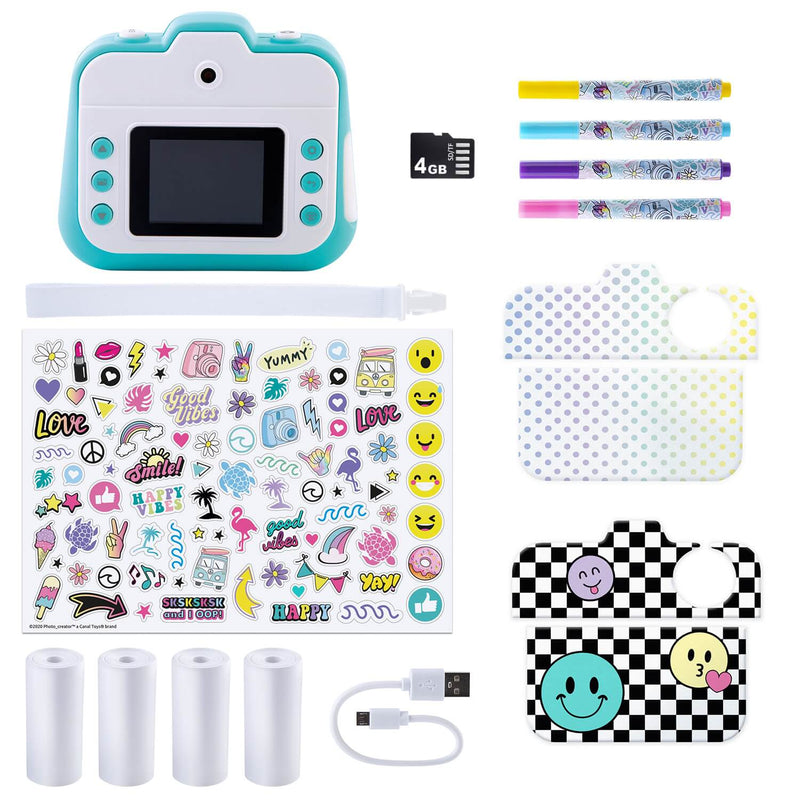 instant camera accessories including stickers and camera cover