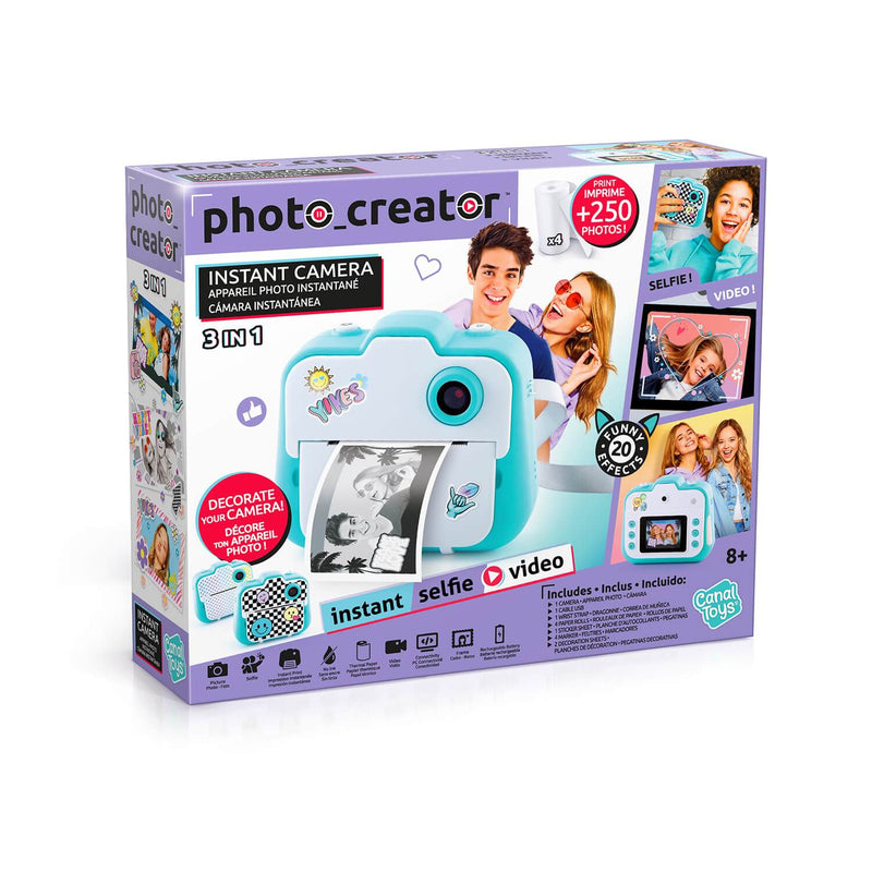 box  of photo creator instant print kids camera