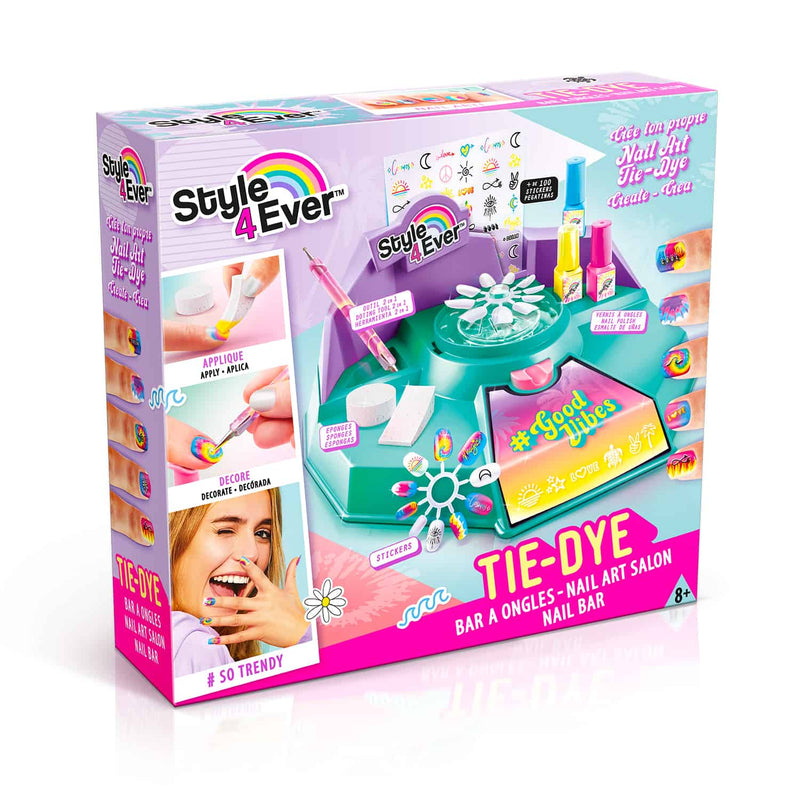 style 4 ever tie dye nail salon in box