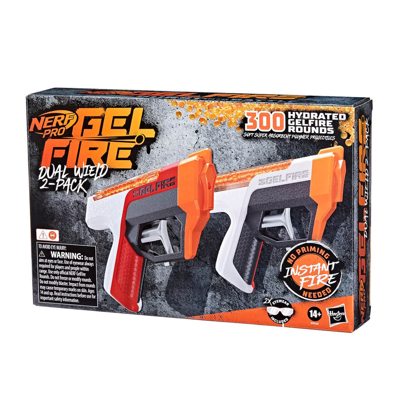 box packaging of Nerf gelfire dual blaster set