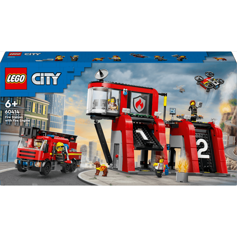 Lego fire station and truck