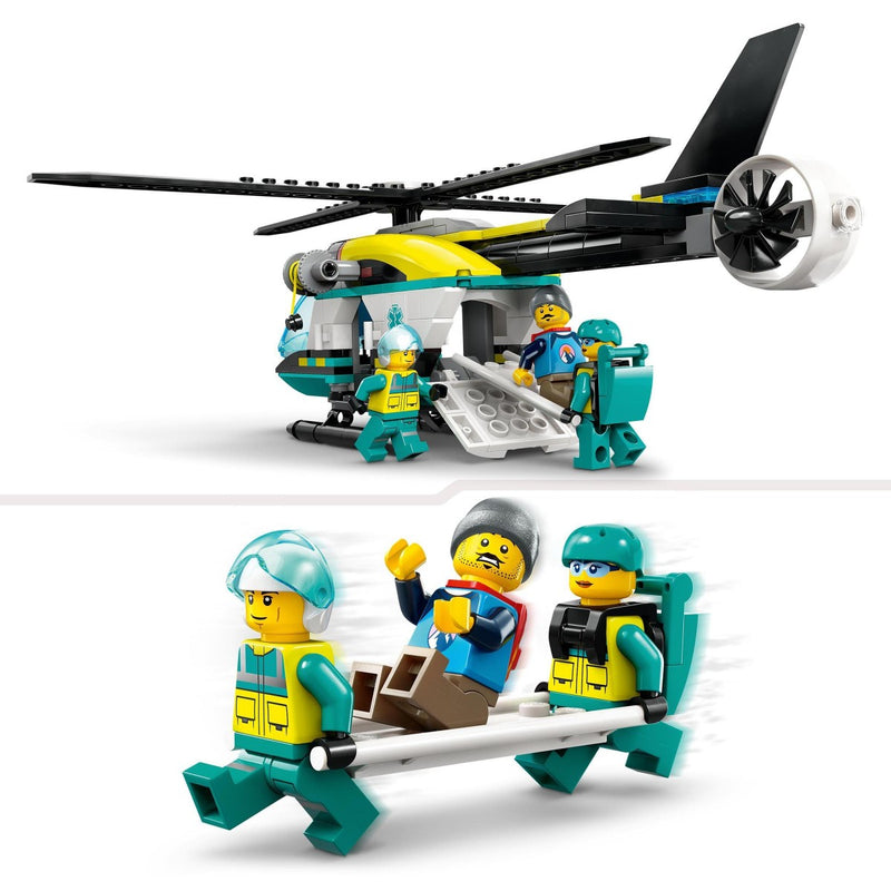 accessories in the lego helicopter emergency rescue build set