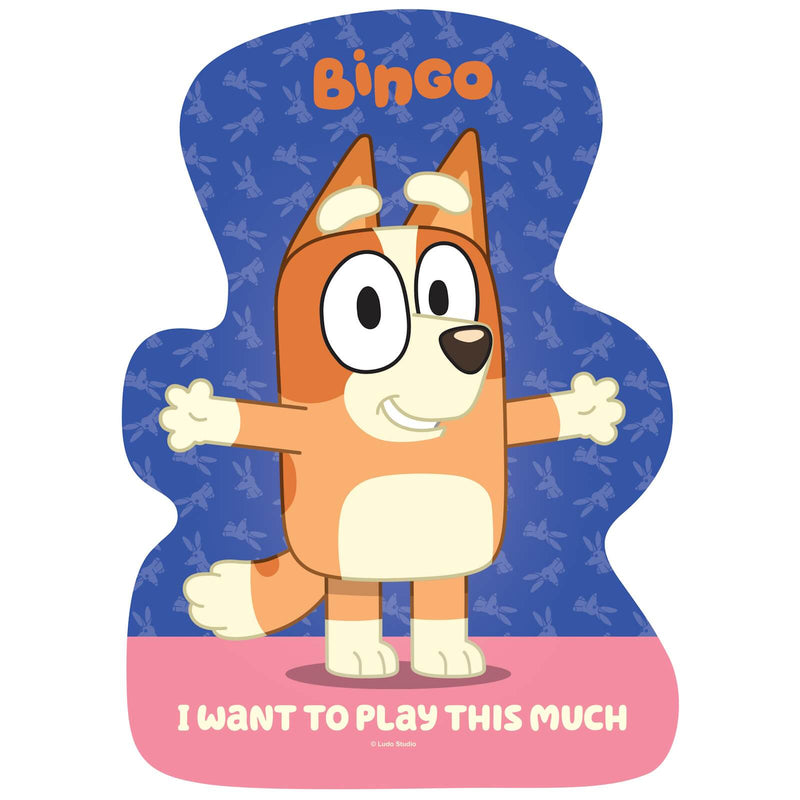 shaped puzzle of Bluey's friend Bingo with their arms out