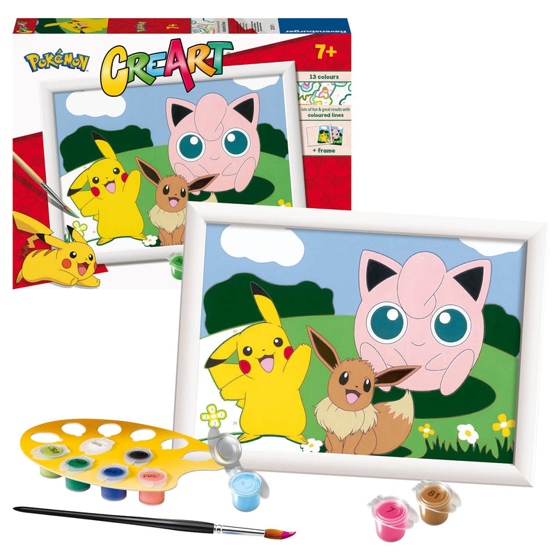 box and contents of pokemon CreArt art set