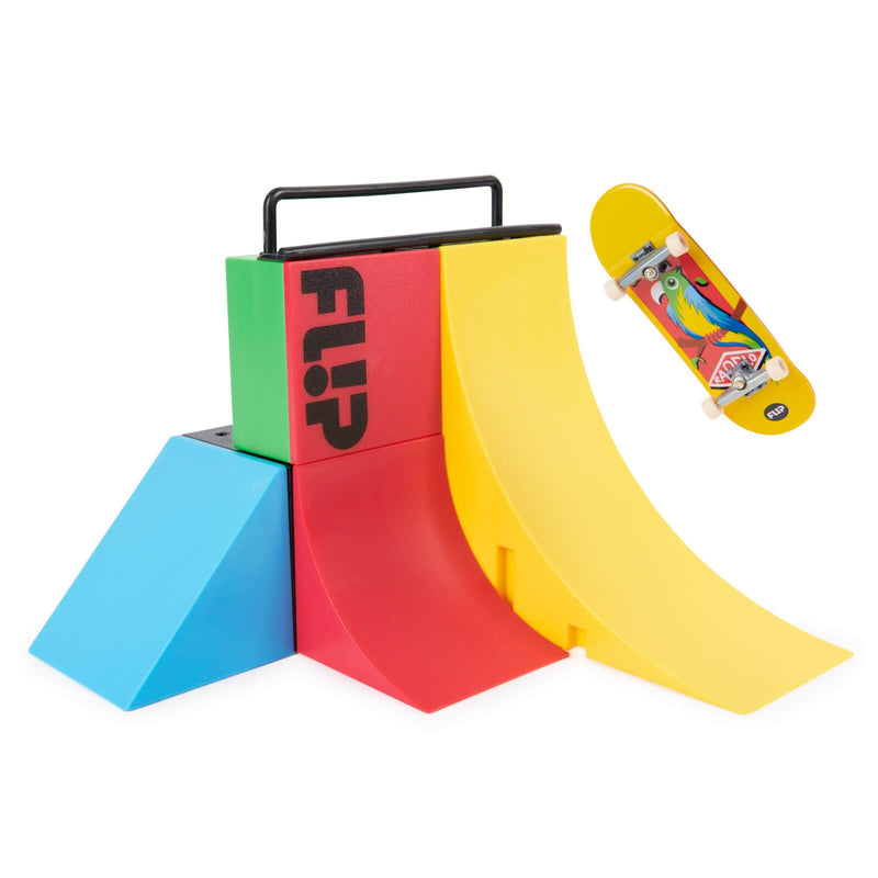 tech deck flip playset with yellow patterned tech deck