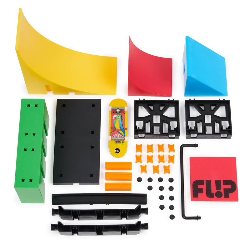 tech deck flip playset all of the components