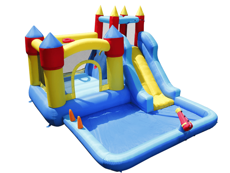 Magic-tower-bouncy-castle-water-slide-main-view