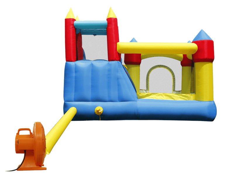 magic-tower-bouncy-castle-and-slide-rear-view