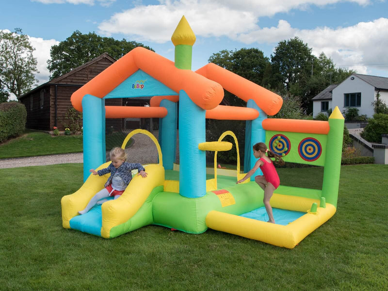 bounce house with kids