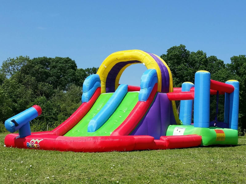 Total Wipeout Inflatable Double Lane Water Slide