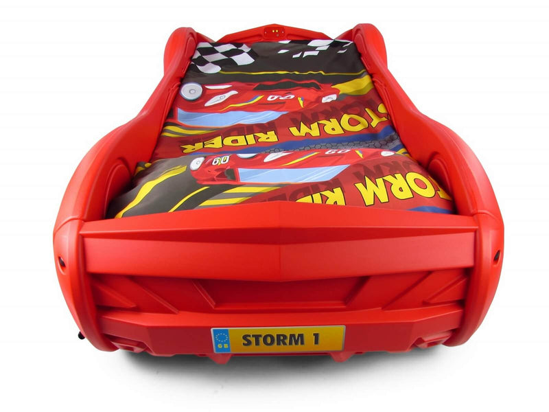 Storm Kids Racing Car Bed With Foam Mattress